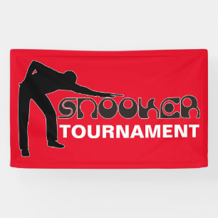 Banderoles JOUER SNOOKER police moderne + vos idées