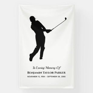 Banderoles Joueur de golf Bereavthy Sympathy Funeral Memorial