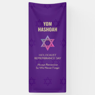 Banderoles Jour commémoratif de l'Holocauste YOM HASHOAH