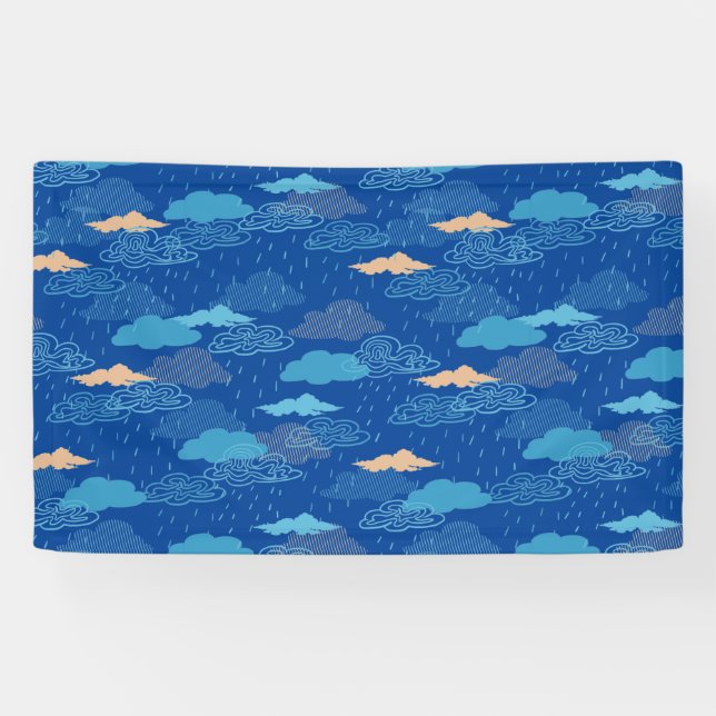 Banderoles Jour de la pluie bleue (Horizontal)