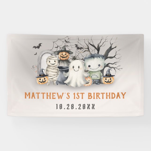 Banderoles Jour d'Halloween Spooktacular pour les enfants (Horizontal)