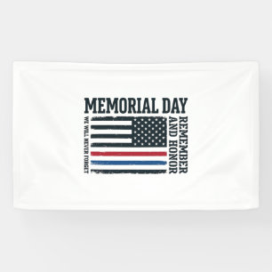 Banderoles Jour du Souvenir Hommage et Tribut Vector Des