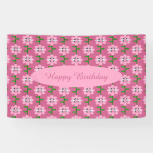 Banderoles Joyeuse Bee Day Girl rose Anniversaire Bumblebee C