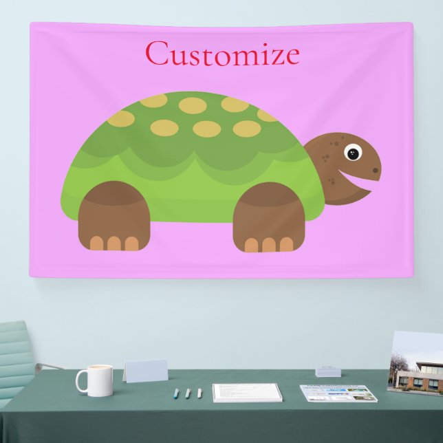 Banderoles Joyeuse tortue souriante Thunder_Cove (Salon professionnel)