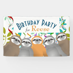 Banderoles Joyeuses fentes d'anniversaire avec des Streamers 
