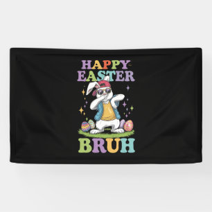 Banderoles Joyeuses Pâques Frangin Lapin de Pâques Funny Dabb