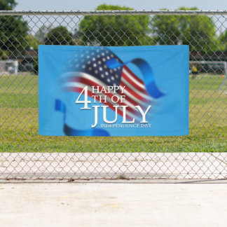 Banderoles Joyeux 4 juillet patriotique américain