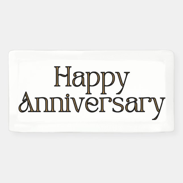 Banderoles Joyeux Anniversaire 2x1 Vinyl Banner (Horizontal)