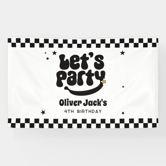 Banderoles Joyeux Anniversaire au Mec qui Fête (Horizontal)
