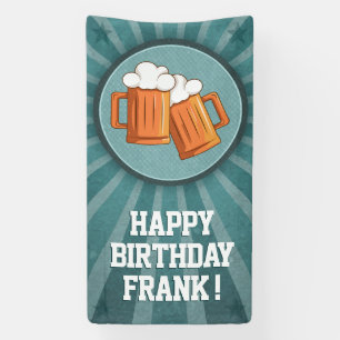 Banderoles Joyeux Anniversaire Bière Personnalisée