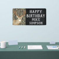 Joyeux Anniversaire Camouflage Deer Hunting Hommes