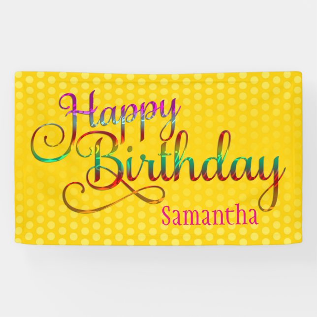 Banderoles JOYEUX ANNIVERSAIRE - conception des textes + vos (Horizontal)