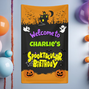 Banderoles Joyeux Anniversaire Halloween Cuteness Fantastique