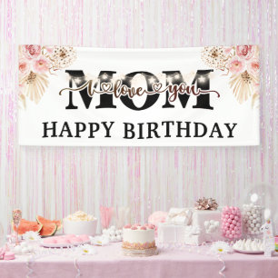 Banderoles Joyeux anniversaire Maman Party