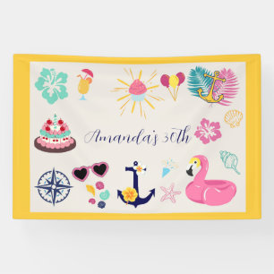 Banderoles Joyeux Anniversaire Marin Mignon
