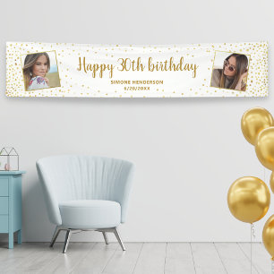 Banderoles Joyeux anniversaire Parties scintillant 2 Photos N