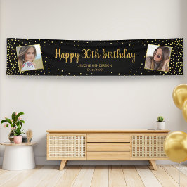 Banderoles Joyeux anniversaire Parties scintillant 2 Photos N