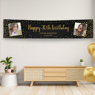 Banderoles Joyeux anniversaire Parties scintillant 2 Photos N