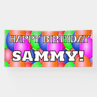 Banderoles Joyeux anniversaire personnalisable avec nom