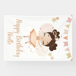 Banderoles Joyeux anniversaire ! Princesse Ballerina avec Bow
