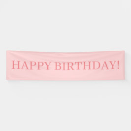 Banderoles Joyeux Anniversaire Rose Pâle