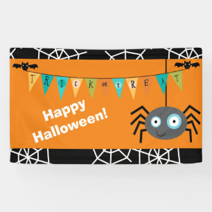 Banderoles Joyeux Araignée d'Halloween