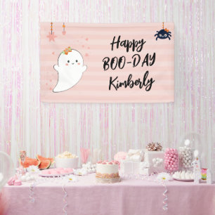 Banderoles Joyeux Booday Halloween Anniversaire