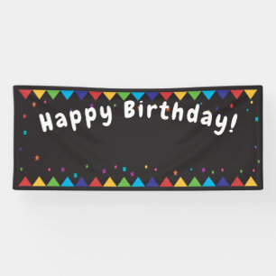 Banderoles Joyeux cadre photo d'anniversaire