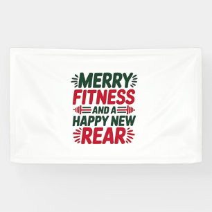 Banderoles Joyeux Fitness et Joyeux Nouvel Arrière Fitness No
