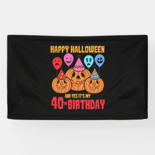 Banderoles Joyeux Halloween 40e anniversaire