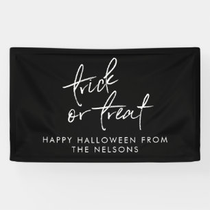 Banderoles Joyeux Halloween Drive By Family Name Script