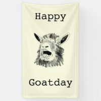 Joyeux Jour de la chèvre Drôle hurler Animal Anniv