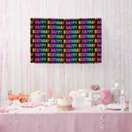 Banderoles Joyeux Motif d'anniversaire