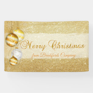 Banderoles Joyeux Noël, Boules de Noël, Gliterie