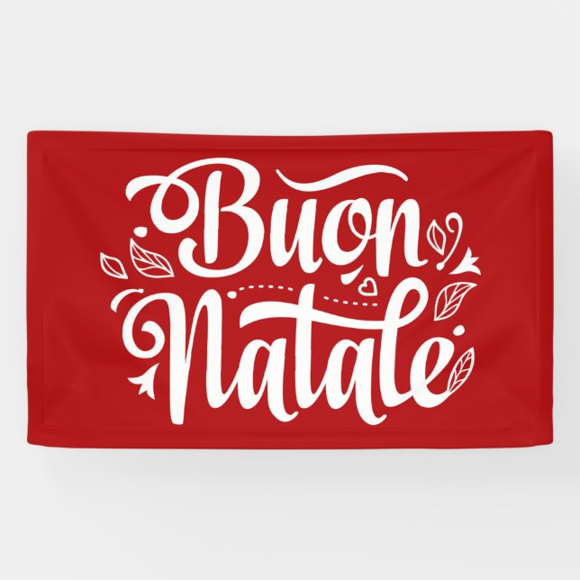Banderoles Joyeux Noël Italien Joyeux Noël (Horizontal)