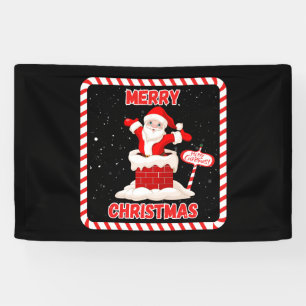 Banderoles Joyeux Noël Santa Collection 2.5x4 Vinyle
