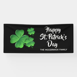 Banderoles Joyeux Parti Shamrock Jour de la Saint Patrick per