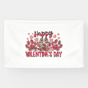 Banderoles Joyeux Valentines Jour chien animal