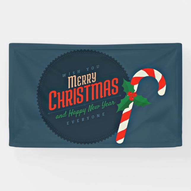 Banderoles Joyeux voeux de Noël (Horizontal)