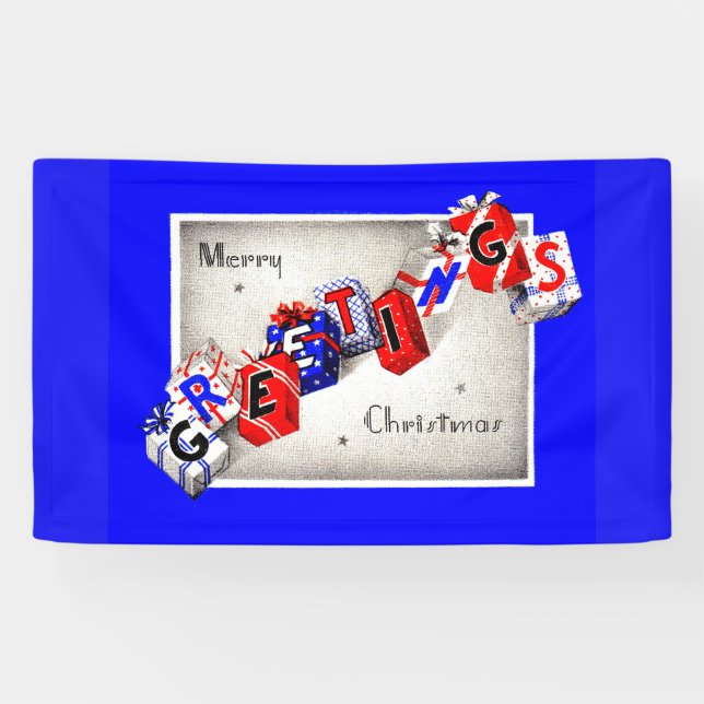 Banderoles Joyeux voeux Noël (Horizontal)