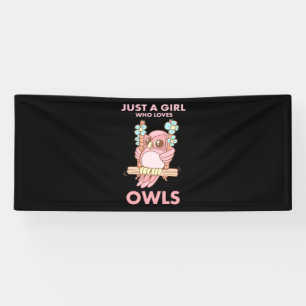 Banderoles Juste Une Fille Qui Aime Les Chouettes