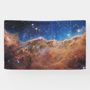 Banderoles JWST James Webb Télescope Spatial Falaises cosmiqu