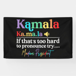 Banderoles Kamala Harris