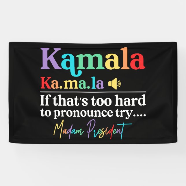 Banderoles Kamala Harris (Horizontal)