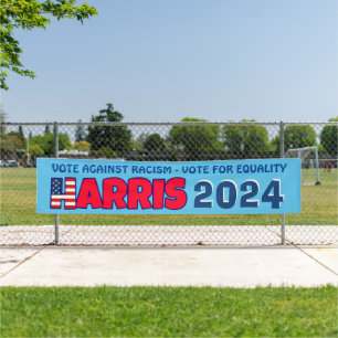 Banderoles Kamala Harris 2024 Votez contre le racisme