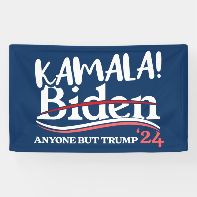 Banderoles Kamala Harris, Kamala 2024 pour les femmes, anti-T (Horizontal)