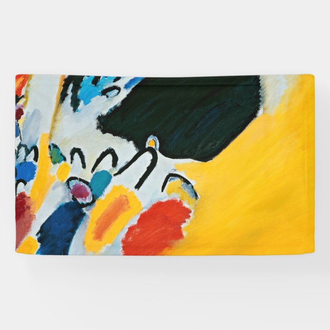 Banderoles Kandinski Impression III Concert Peinture Abstrait (Horizontal)