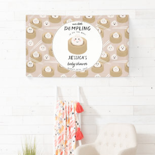 Banderoles Kawaii Little Dumpling Baby shower neutre entre le
