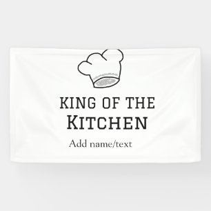 Banderoles King of the cuisine chef cuisine ajouter nom couro