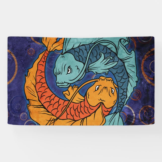 Banderoles Koi Fish (Horizontal)